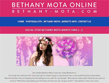 Tablet Screenshot of bethany-mota.com